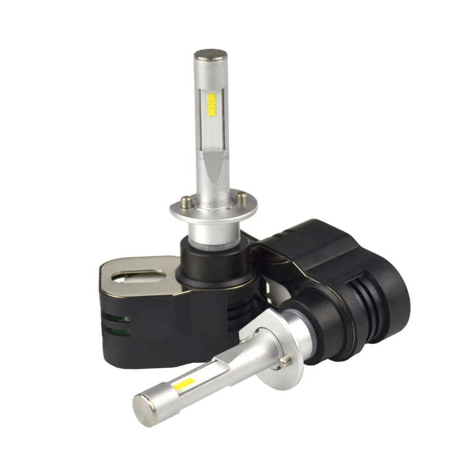 DMEX Turbine Fan T5 CSP Chip 4200LM 30W H1 H7 Auto Headlamp LED Car Lighting