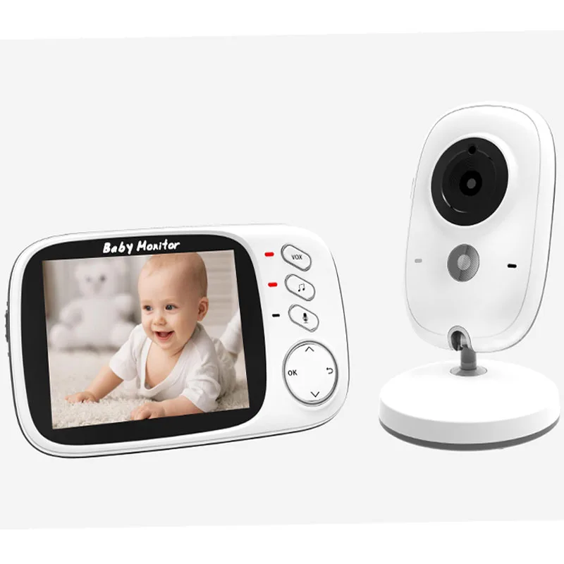 
wireless temperature monitoring security 3.2' lcd display wireless video camera baby monitor 