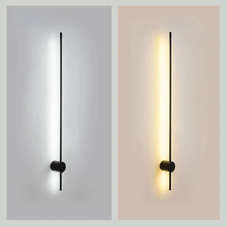 New Style Indoor Lighting Living Room Sand Black Iron Aluminum Pvc Led Wall Light