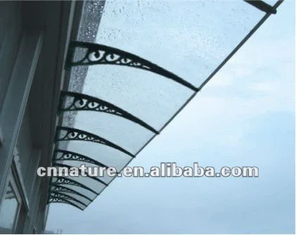 Поликарбонатный пластиковый тип и поликарбонатный парус материал дверной навес