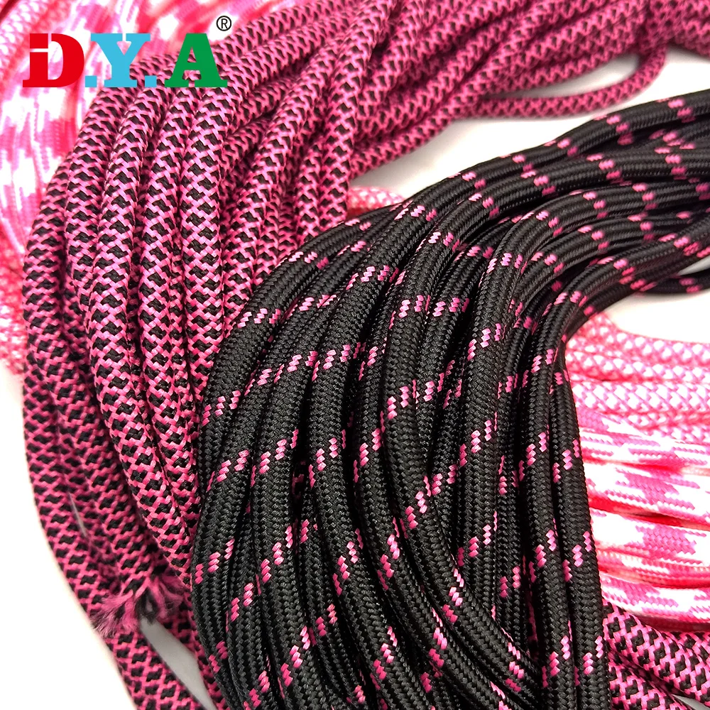 Custom 5mm 6mm colored round polyester hoodie drawstring cords for garment accessories