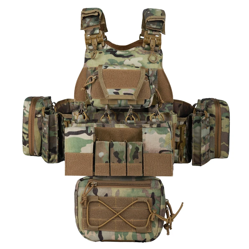 Yakeda 1000D CP Polyester Plate Carrier Molle Tactical Vests Colete Tatico Tactical Equipment Chaleco Tactico Training Vest
