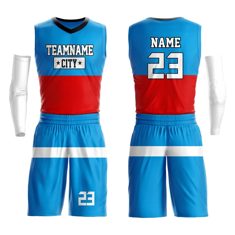 Cheap Low MOQ Digital Sublimation printing Custom Boys Basketball Jersey Sets (1600476596194)