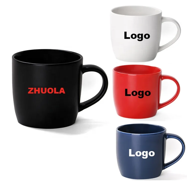 Manufacturer Wholesale Customized 450ml Ceramic Coffee Mug Hot-Selling Personalized Gift Food Safe Office Travel with handle