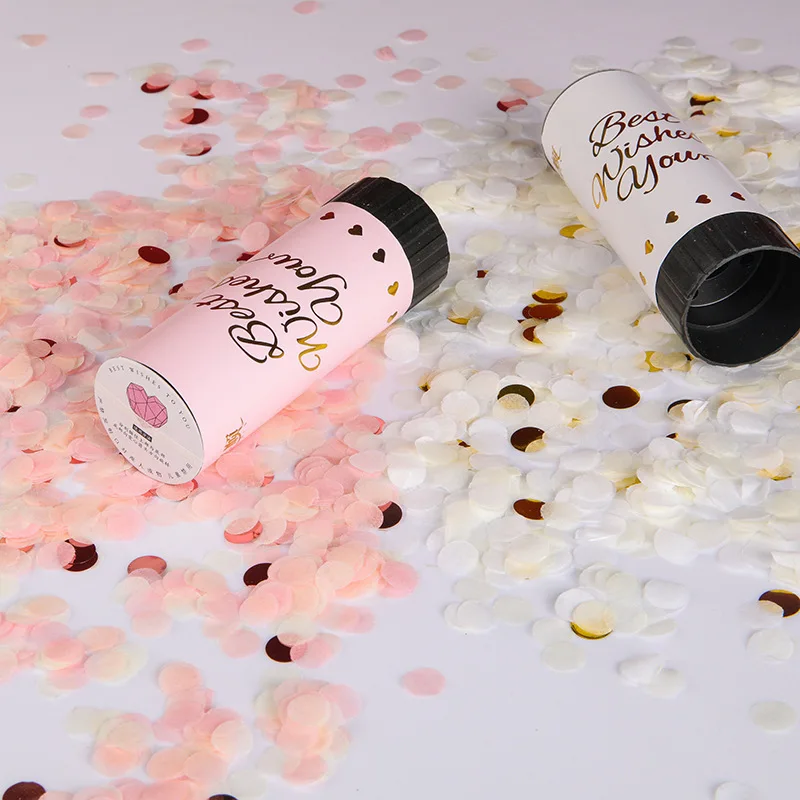 Fast Dispatch Confetti Cannon biodegradable Gold Confetti Party Popper Handheld Confetti Shooter