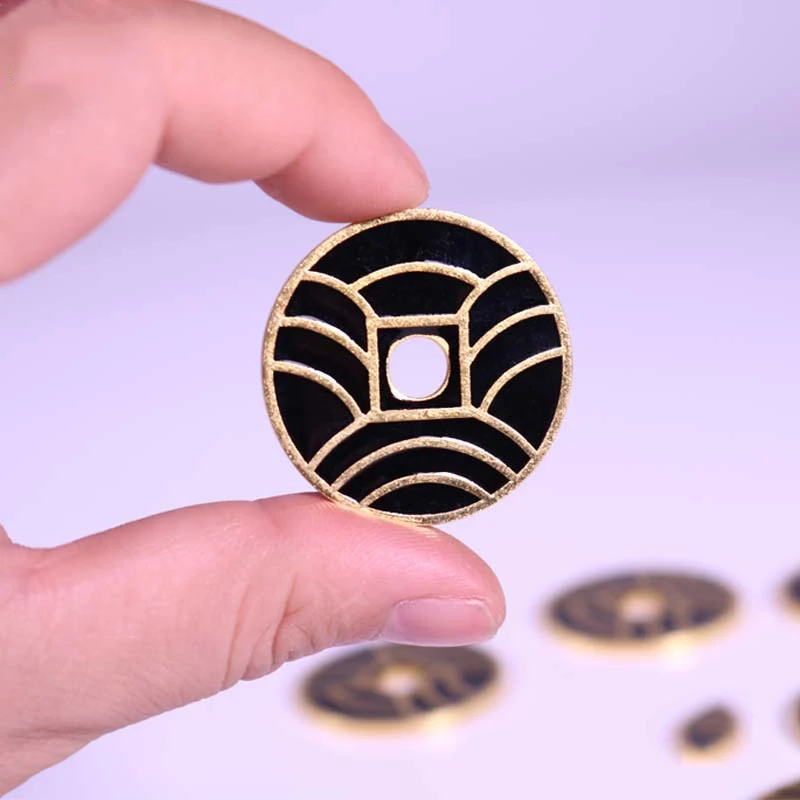BrilliantMagic Copper Ancient Coin Prop Japanese Old Coins Chinese Traditional Coins