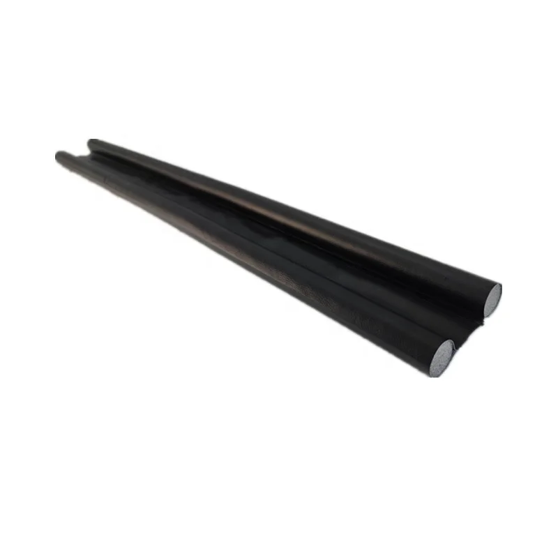 Double side Keep warm Save energy Black/White Leather EPE Foam Sealing Strip Winter Door Draft Stopper for Door sealing