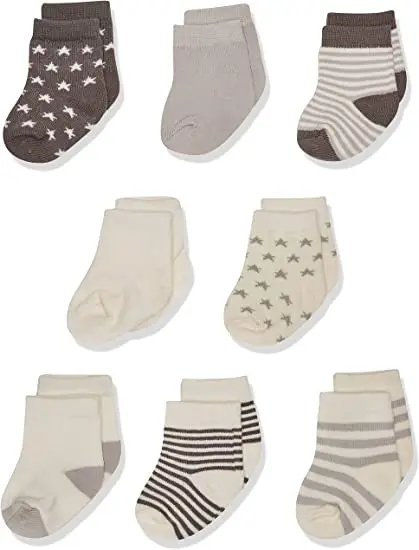 OEM Custom design Logo comfortable soft  Organic cotton socks baby socks New Born Toddlers