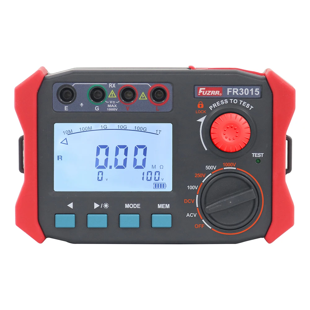 FR3015 1000V  megohmmeter cheap price portable handheld digital high voltage megger insulation resistance tester