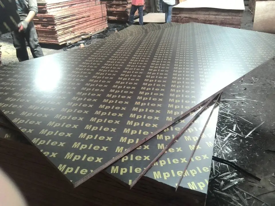 1250*2500*18mm brown film faced or black film faced plywood / film face plywood for formwork construction