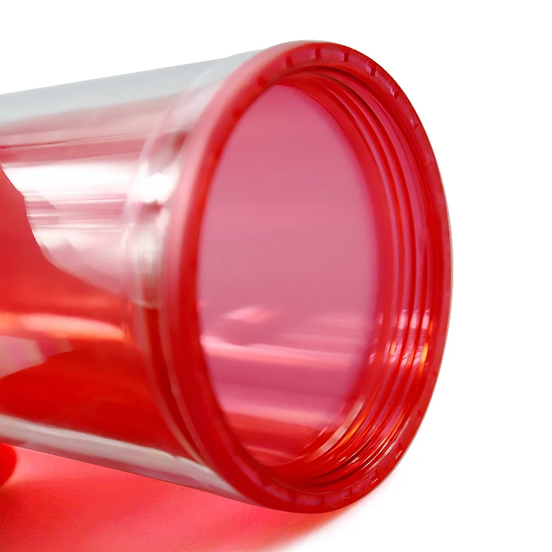 16OZ Double Wall Acrylic Plastic Mouse Ear Tumbler Cup Dome Lid With Straw