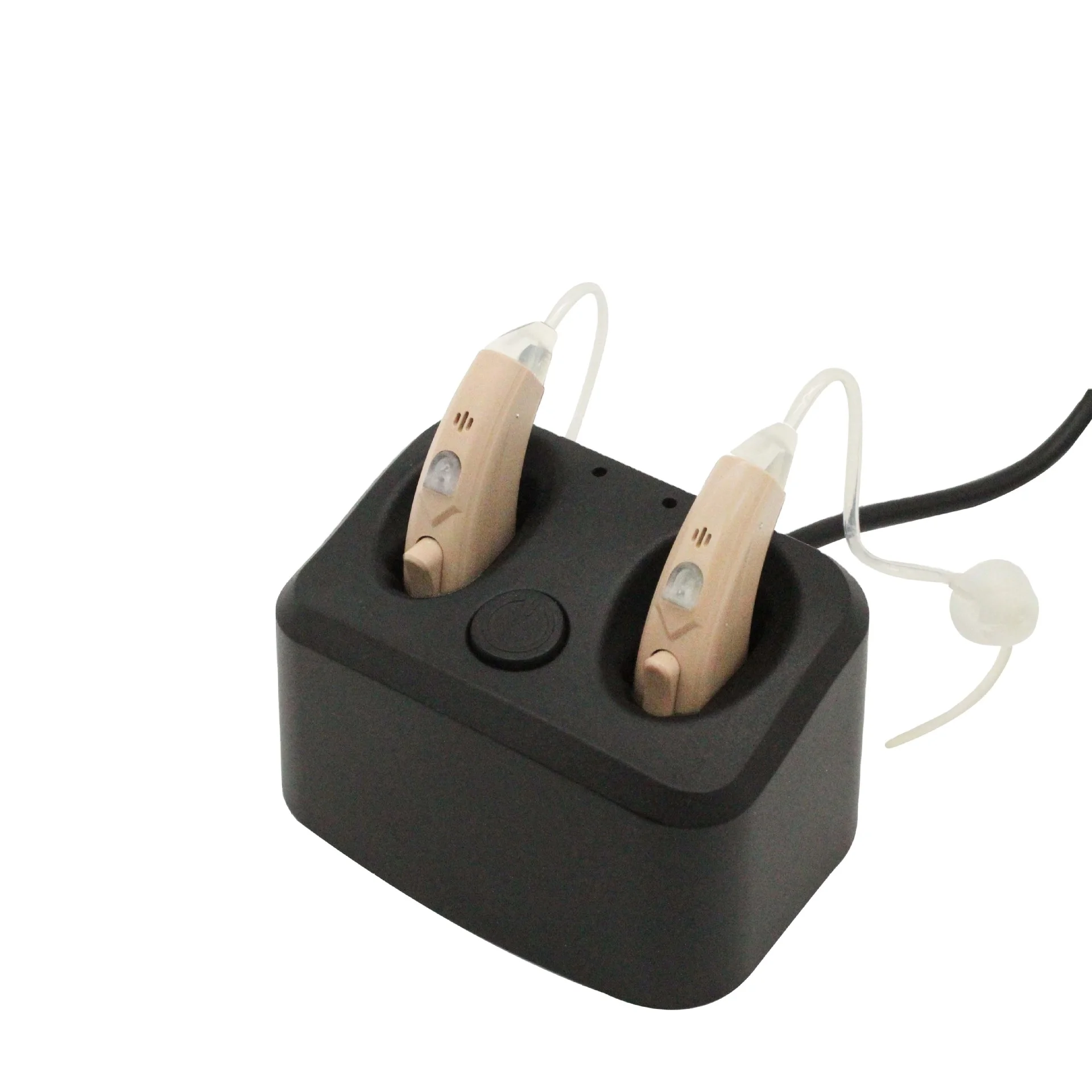 Health Care Supplies Hearing Aids with Charging Base Behind-the-Ear Invisible Hearing Aids Medical Ear Hearing Aids for Seniors