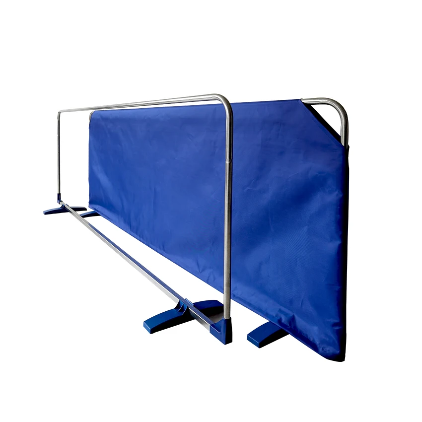 Customized sizes and logo PU/ Oxford Cloth Table tennis surrounding barriers with PP stands