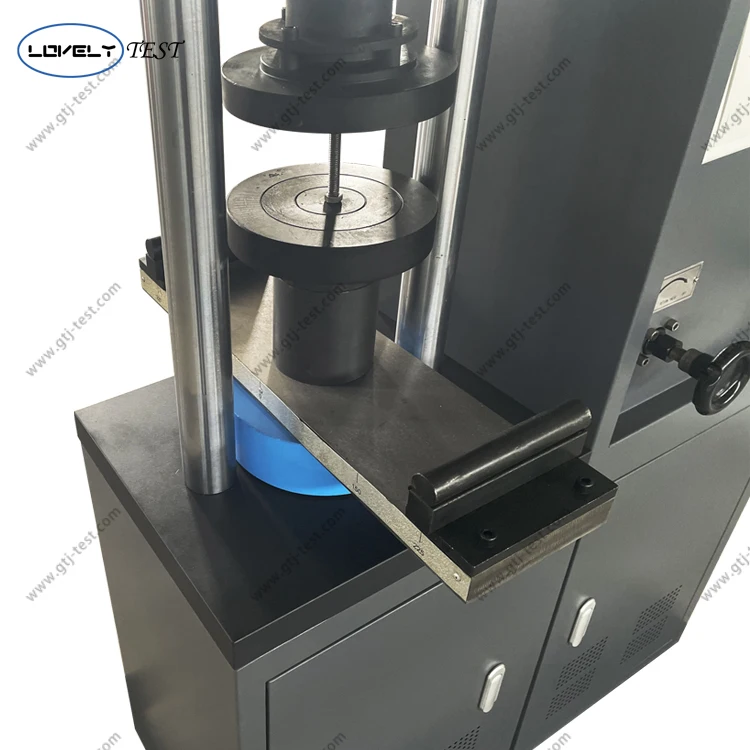 Cement compression and flexural press test machine