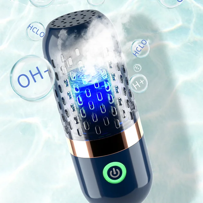 Mini Food Purifier Portable Fruit Vegetable Washing Machine USB Wireless Food Purifier Capsule Cleaner