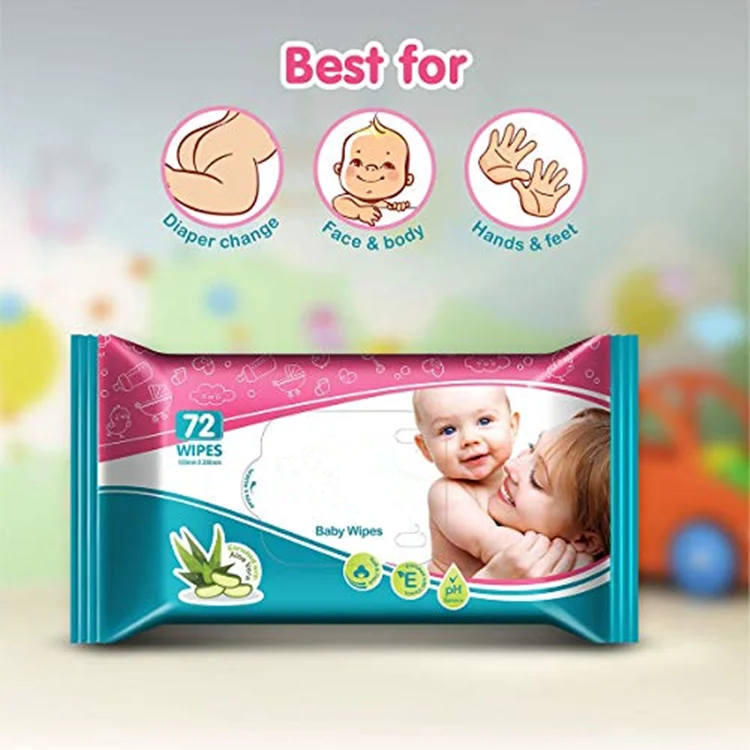 biodegradable hypoallergenic soft cleansing baby wet tissue