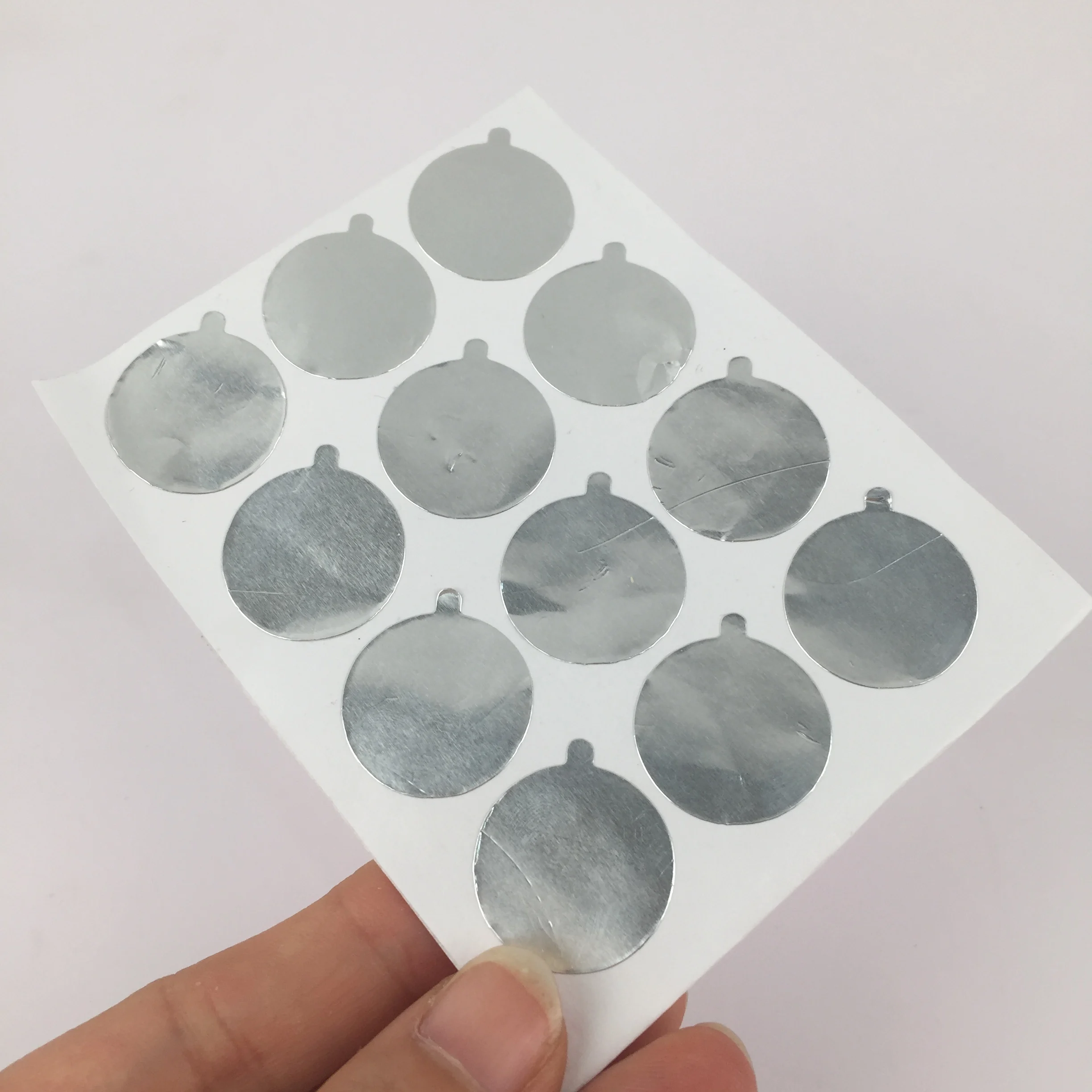 18mm 26mm 28mm 30mm 38mm Aluminum Foil Film Sticker Seal Pure Aluminium Sealing Sticker Bottles for soft tube and bottle