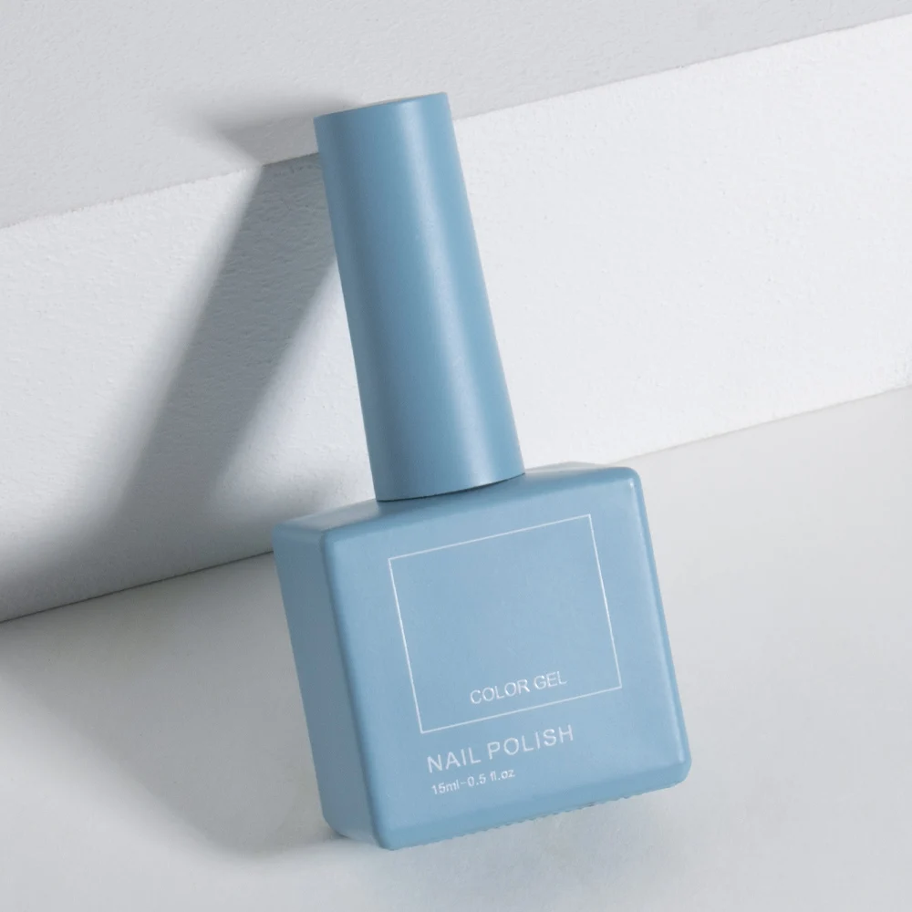 10 ml custom empty square nail polish bottle with brush UV gel color nail polish bottle