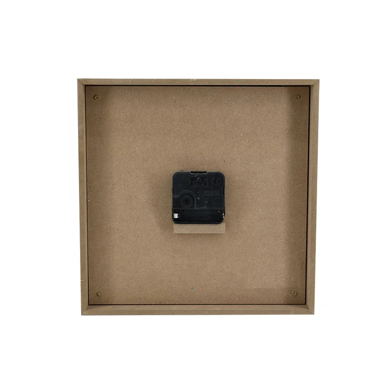 Оптовая продажа современные деревянные стекло farmhouse квадратный настенные часы для гостиной