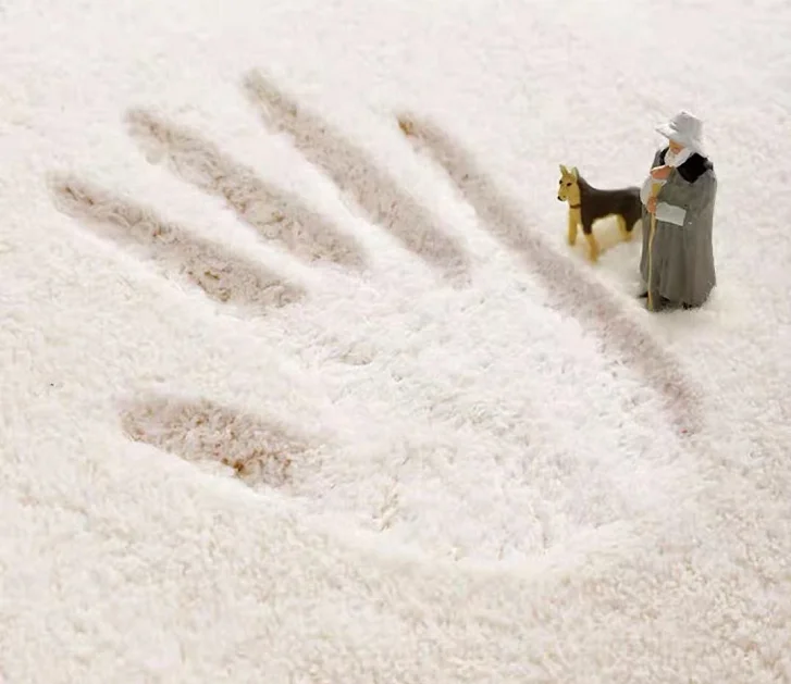 Hot Sales Super Fluffy Comfortable Round Game Rug Animal Cartoon Print Mat for Kids Room