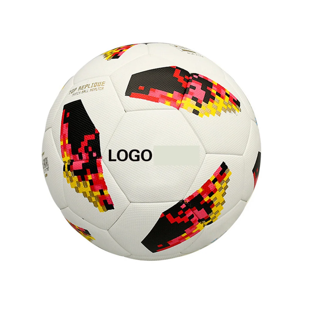 Custom Printed Outdoor Football Ball Size 5 Synthetic PU/PVC Laminated Official Size Training Football & Soccer