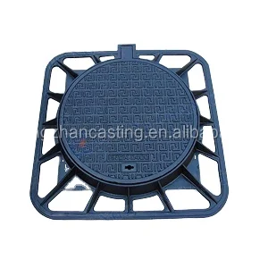 Ductile iron B125 D400 dia600mm sewerage manhole cover septic tank manhole cover