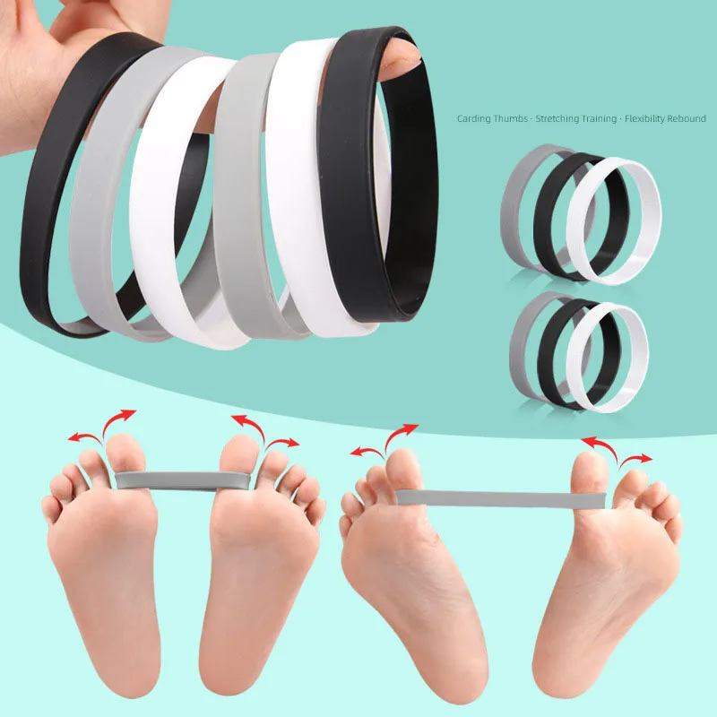 Silicone Hallux Valgus Orthopedic Training Band Thumb Big Toe Straightening Exercise Belt