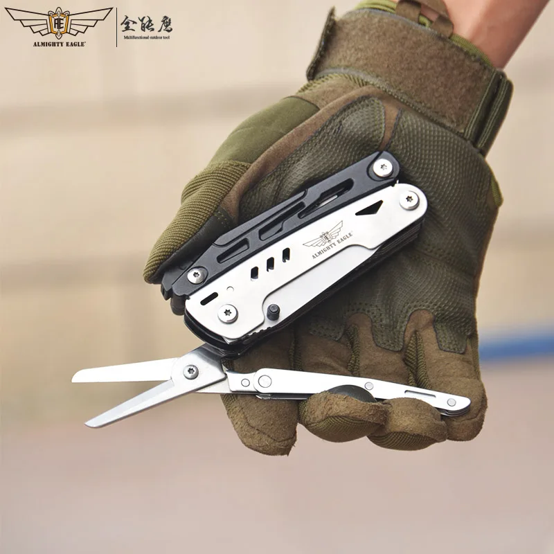 Multi Tool Pocket Knife Camping Accessories Survival Gear Scissors Screwdriver Folding Pliers