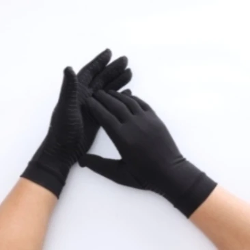 
Eco-friendly Anti-bacteria Copper Ion Fabric Washable Anti Slip Elastic Arthritis Compression Copper Glove 