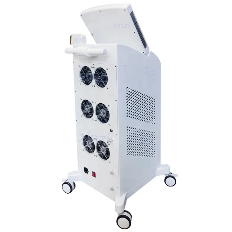 six big fan best air cooling Skin whitening 755nm 808nm 1064nm diode laser hair removal vertical machine
