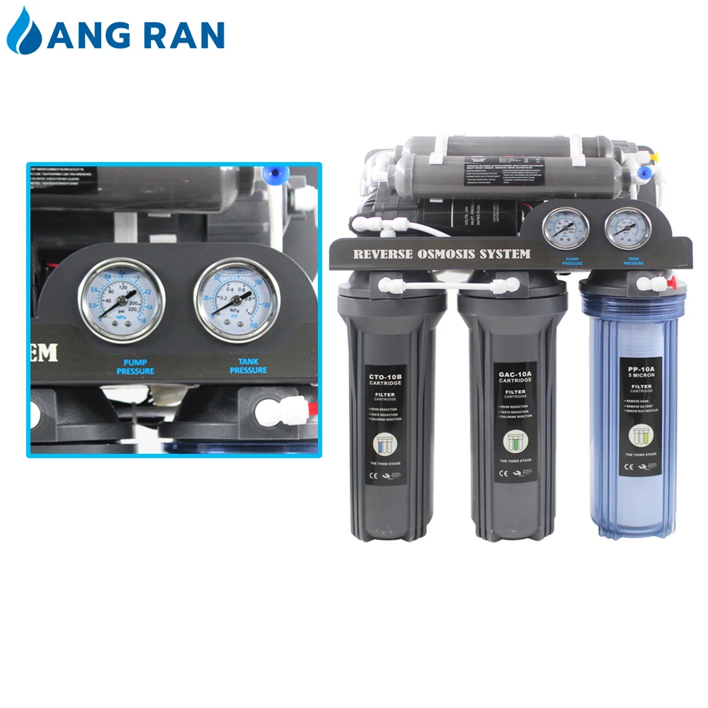 Commercial Water Filter Five Stages Water Purifier 5 Stage Reverse Osmosis System Water Purification Source 75 gallon