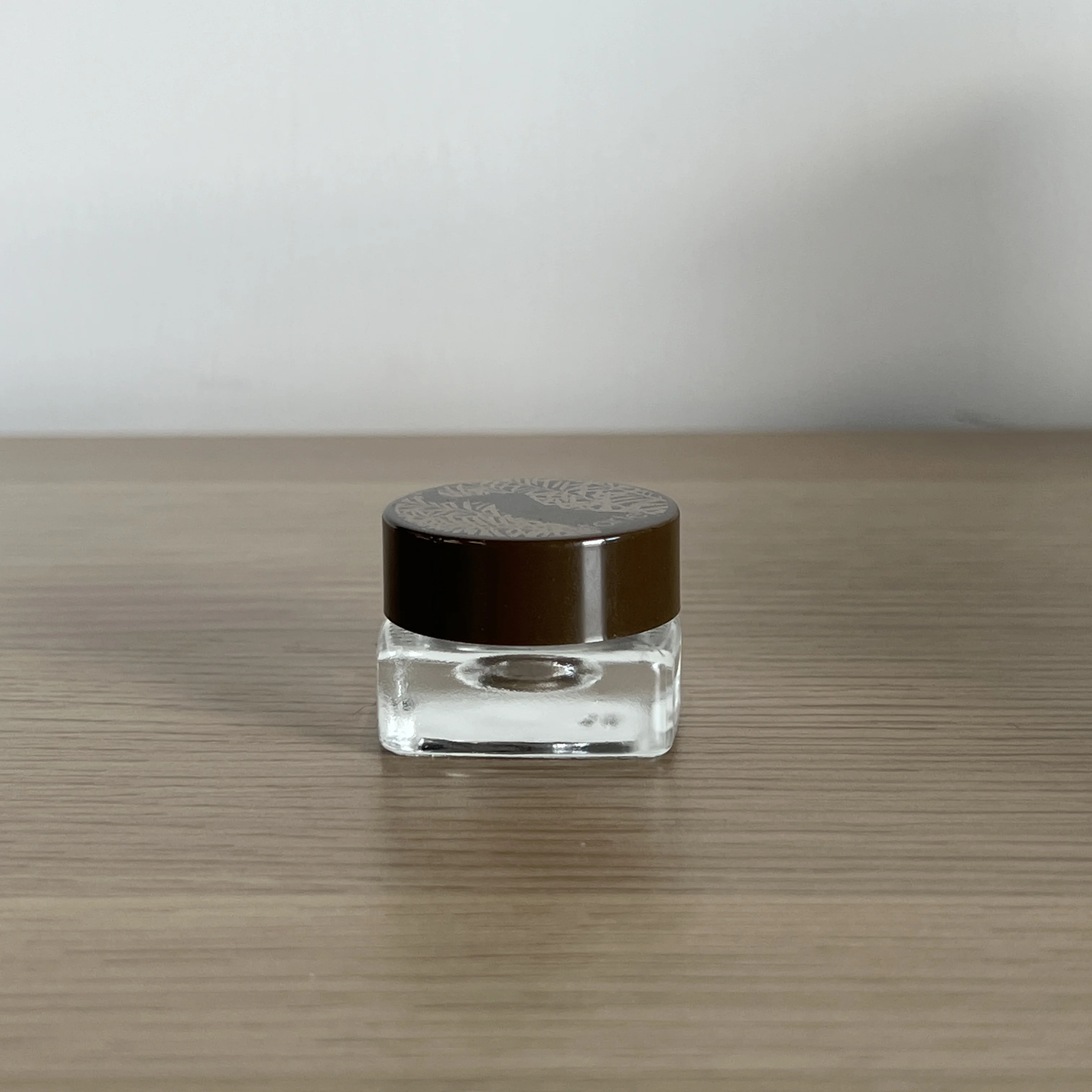 Wholesale cosmetic face cream container 3g Square Cosmetic Glass Jar Amber Cosmetic Glass Jar