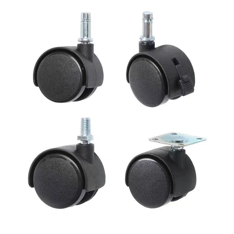 PU material office chair caster wheels for furniture moving