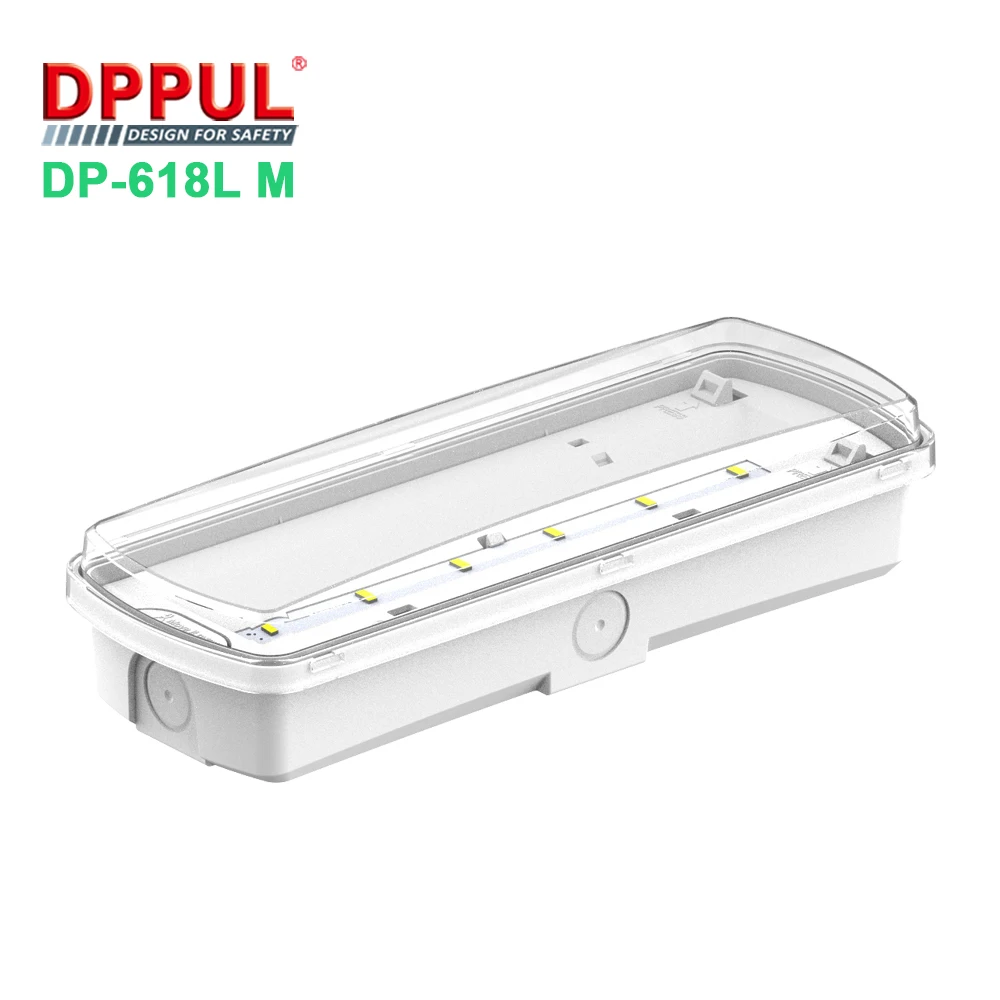 Ni-Cd batteryRechargeable Small IP65 Plastic Waterproof Emergency Lamp Bulkhead Emergency Light