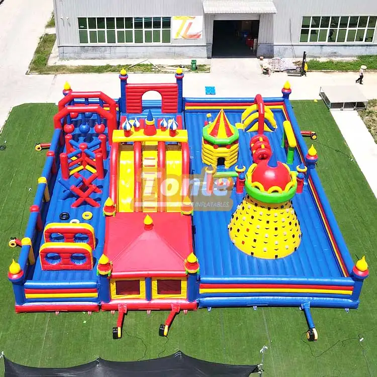carnival games inflatable theme park inflatable obstacle course for sale