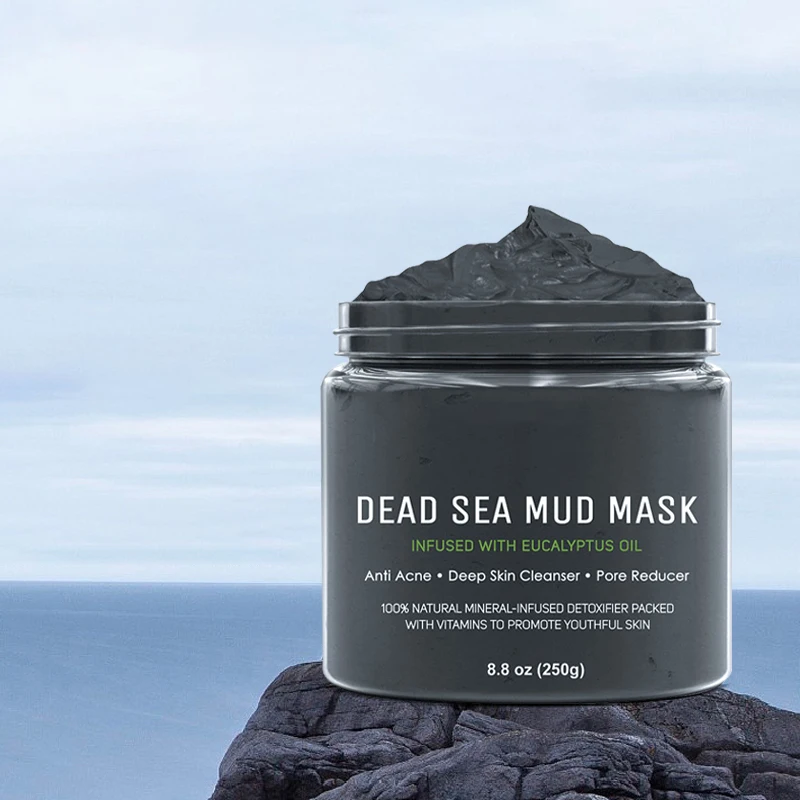 Private Label Moisturizing Whitening Face Body Beauty Clay Mask Deep Cleansing Pore Anti Acne Dead Sea Mud Mask