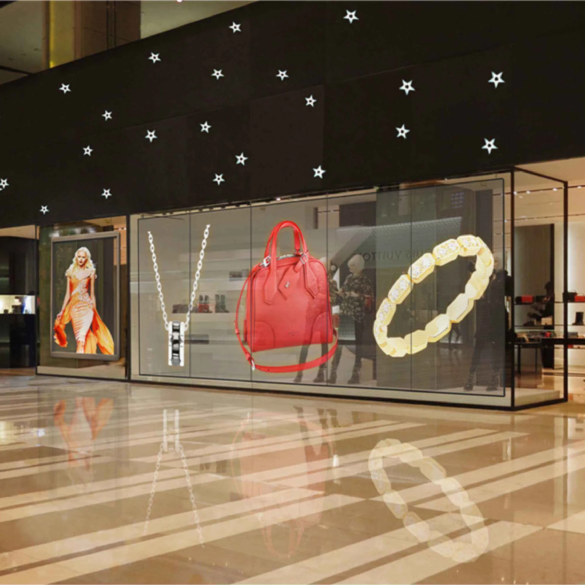 Videos High Brightness Led Screens Transparent Outdoor Led Display For Window Color Weight Module Pitch