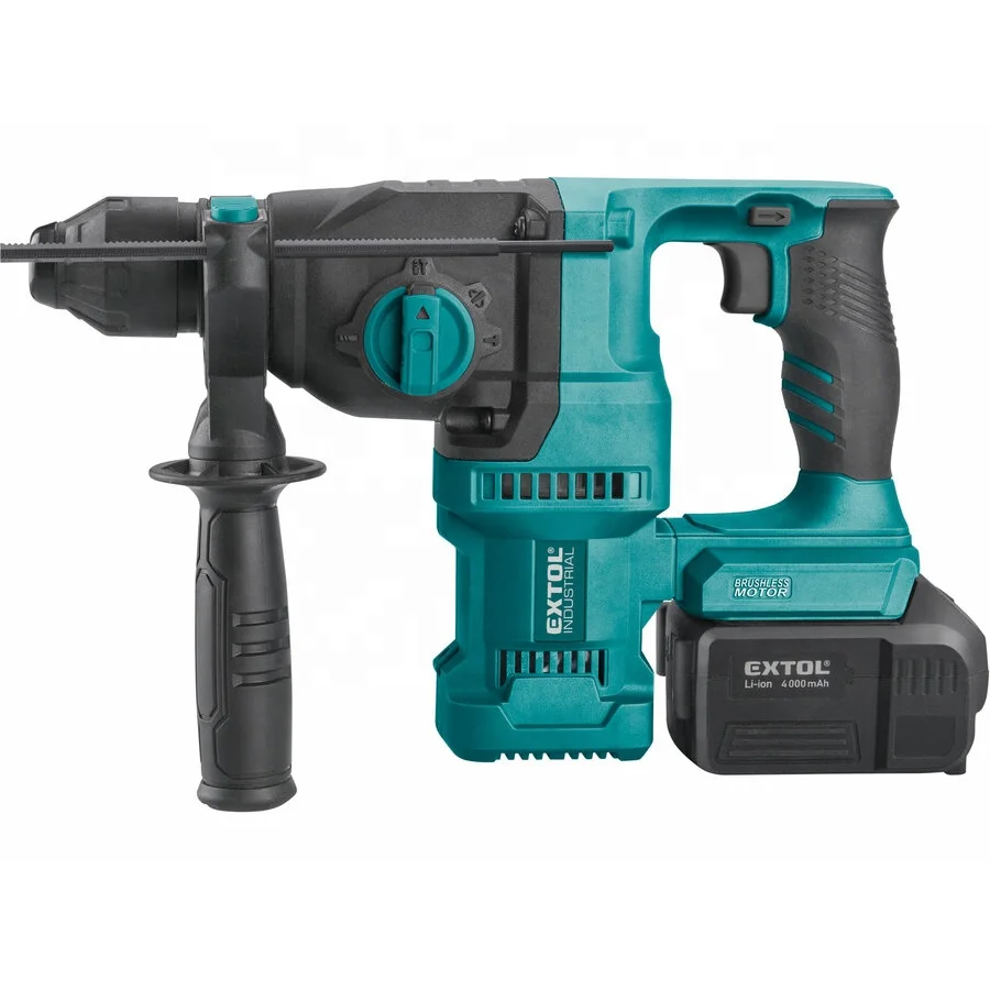 8791816 EXTOL SHARE20V SDS Plus Hammer Drill Machine Wireless Brushless Cordless Hammer Drill