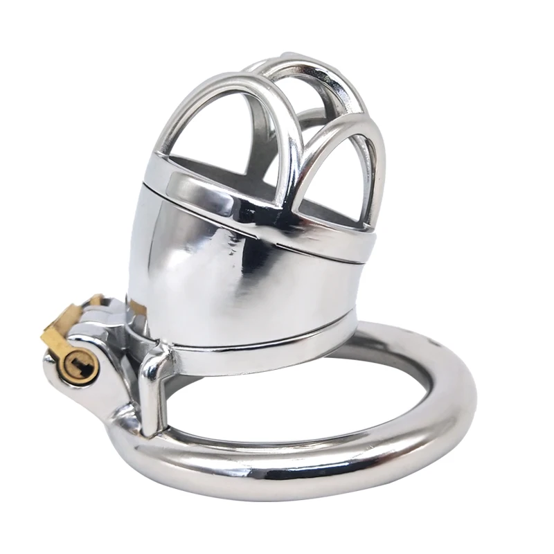 FRRK-21 Cock Cage Male Chastity Device Locked Cage Sex Toy Comfortable Cock Cage Adult Game Sex Toy Exercise Stainless Steel