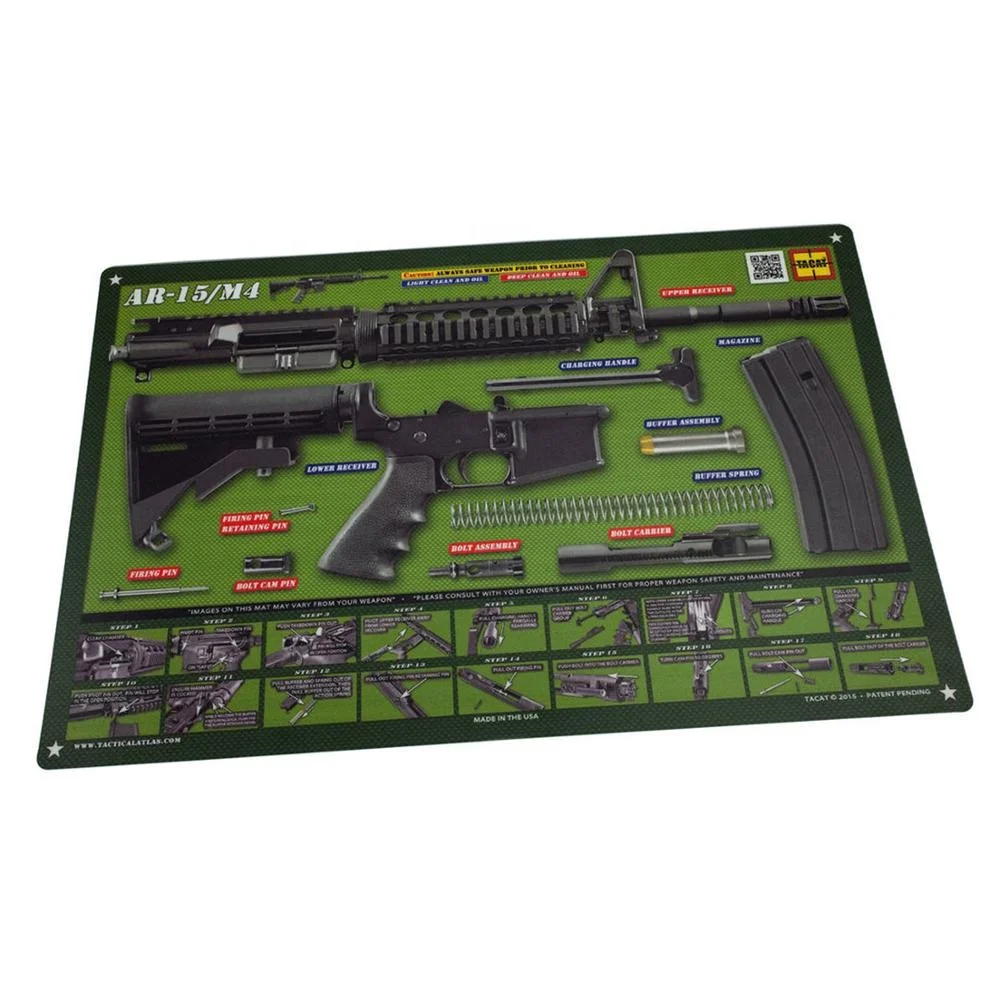 AR-15 1911 Glock AK-47 пользовательский коврик для чистки