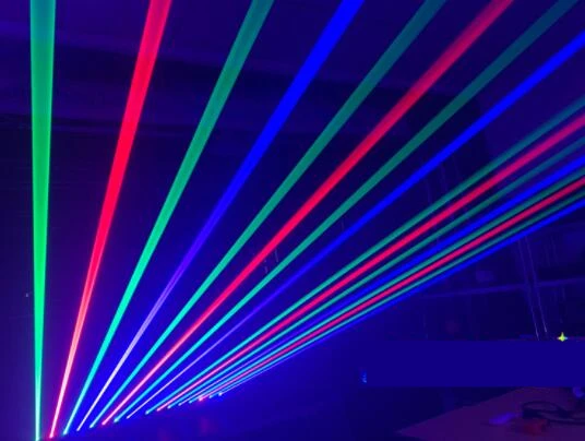 Super Bright 8 Eyes RGB/Single Red Laser Stage Light Moving Head Laser Strips LED Scanner Light