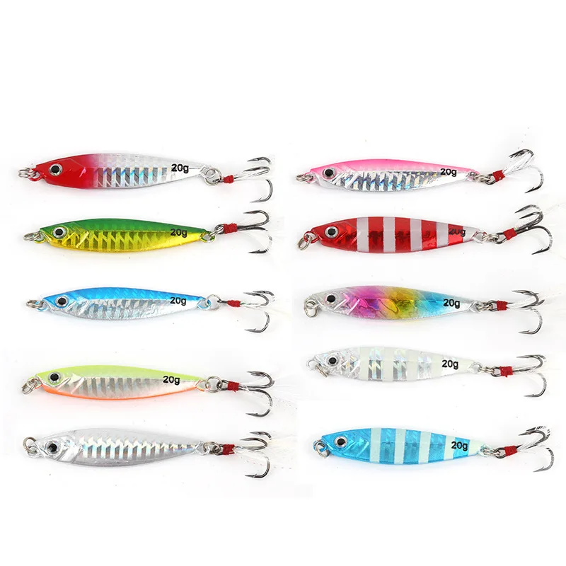 Hot Sale in Europe Fishing Lures Saltwater Sea 20g Decoy Lure Fishing Gear spinners (1600763409422)