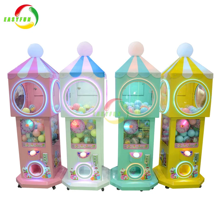 Coin Operated Arcade Game Machine Capsule Toy Gashapon Bounce Ball Vending Machine