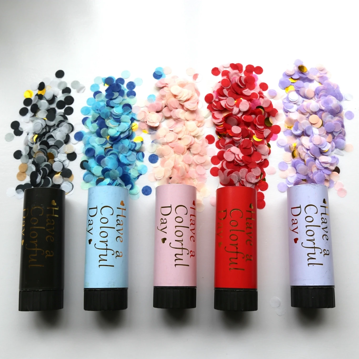 Partycool Custom Biodegradable Rose Gold Paper Confetti Gun Launcher Popper Gender Reveal Confetti Shooter Powder Cannon Party