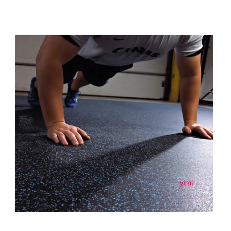 Commercial Any Length 1 1.25  1.5 M Width Custom  Gym Rubber Floor Mat Roll