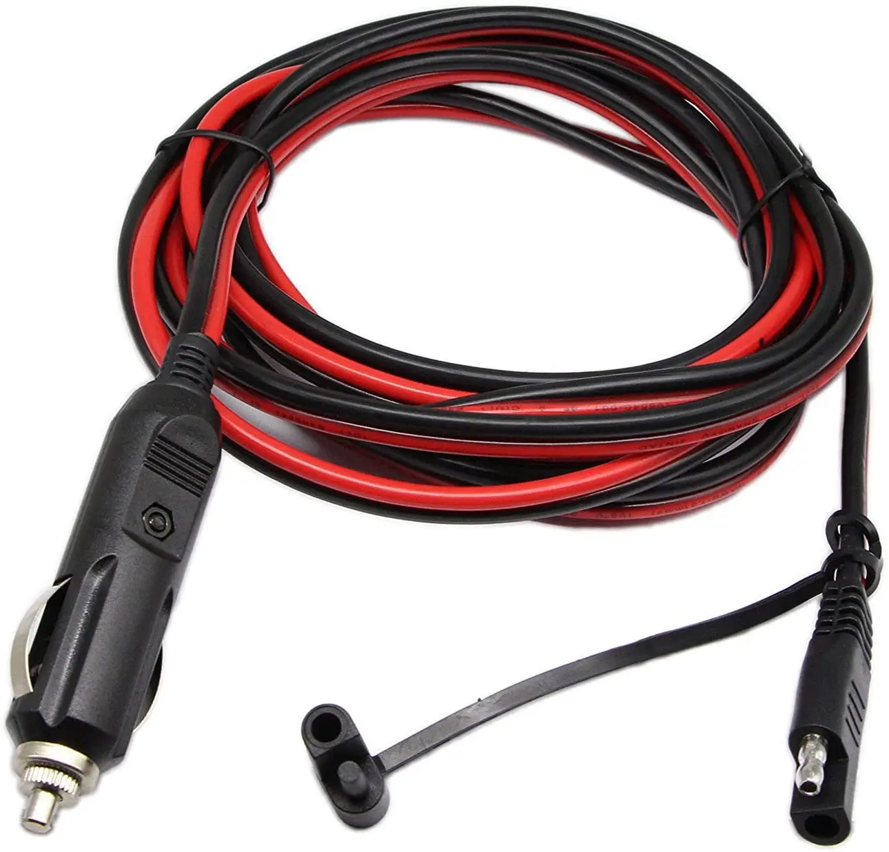 Cigarette Lighter SAE Battery Charger Cable,12V 15A Cigarette Lighter Plug to Waterproof SAE Release Adapter