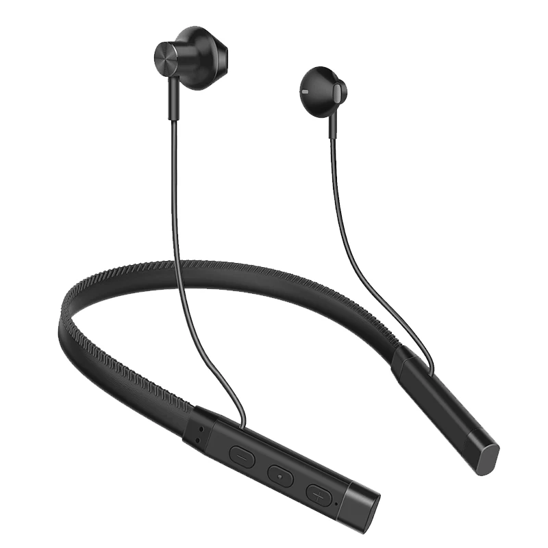 China Factory 135mAh Wireless HIFI Bass Stereo Magnetic Metal Earbuds V5.0 Neckband Sport Headset