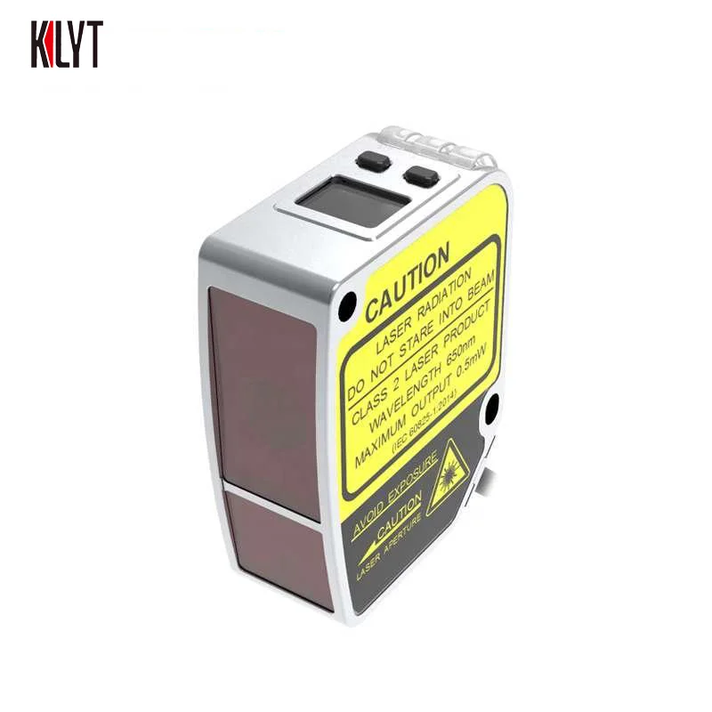 The high precision laser displacement ranging sensor measures the thickness and height of the sensor