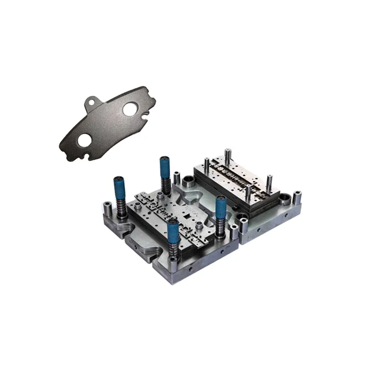 Progressive Stamping Tool For Brake Pads Backing Plate Punching Mold Die