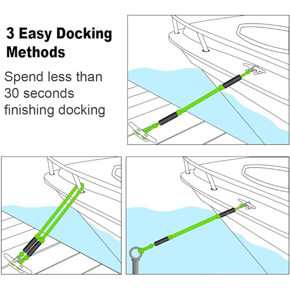 4ft 2200lbs Boat mooring line double braided nylon polyester rope